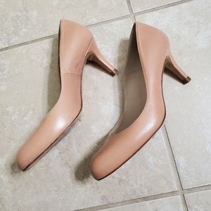 L. K. Bennett Blush Tan Heels